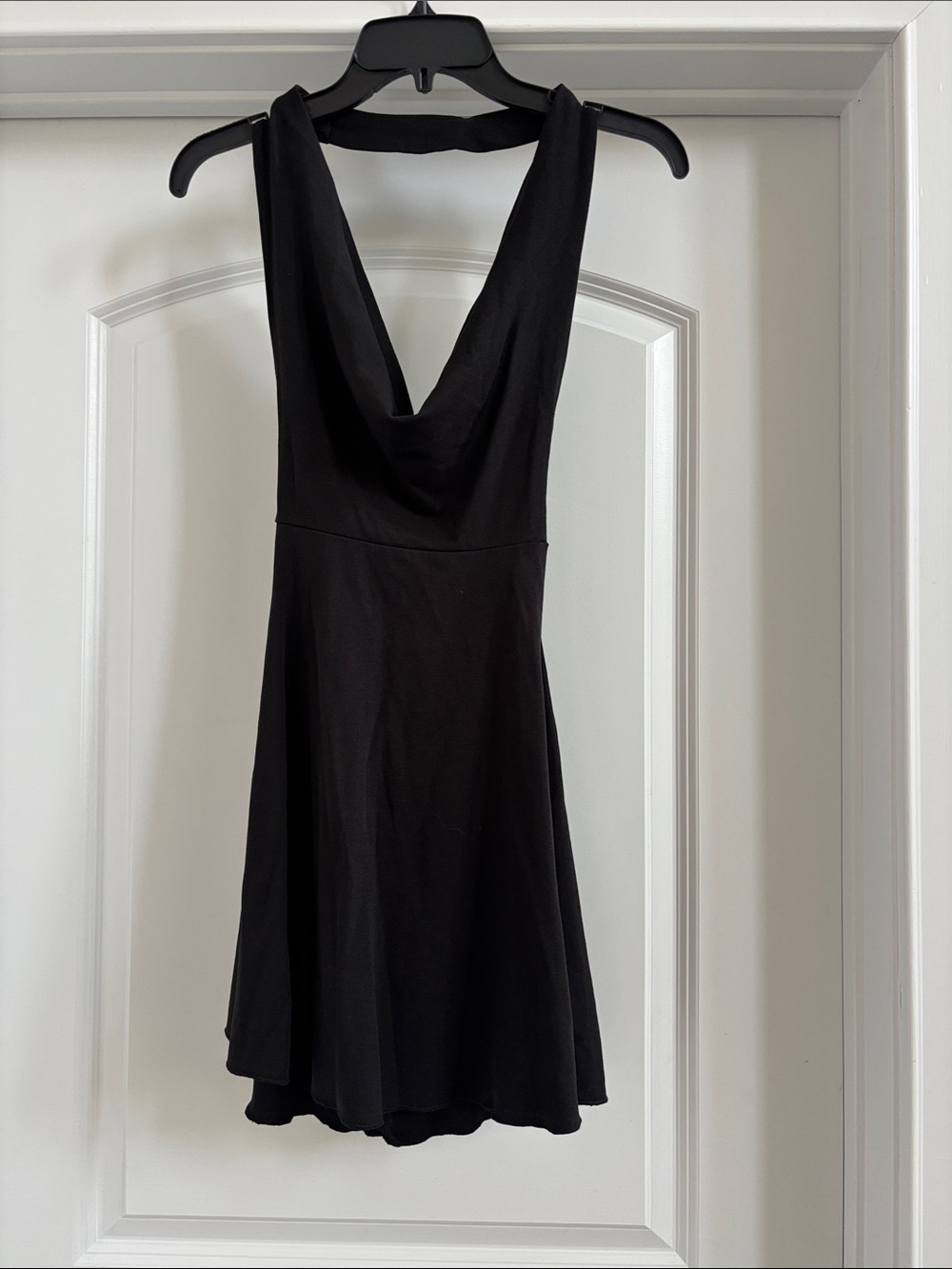 WeWoreWhat Black Backless Cowl Dress NWT